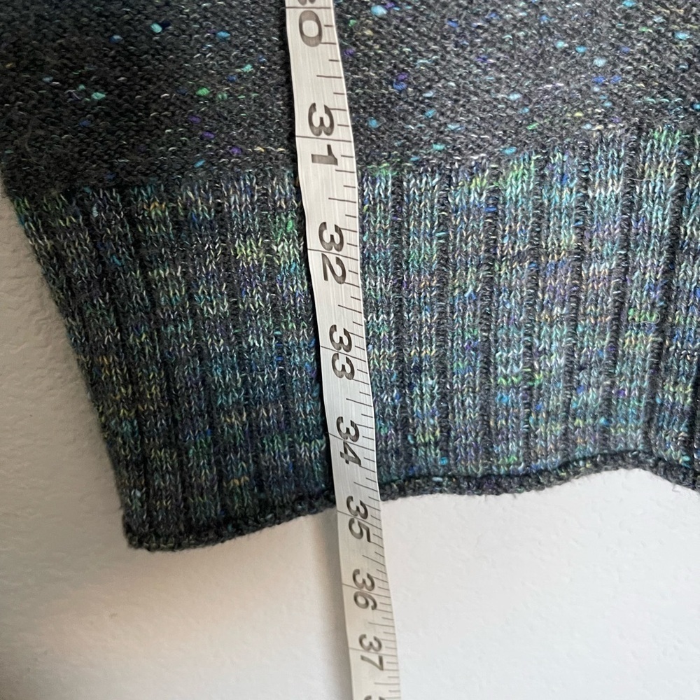 NWOT Anthropologie Turtleneck Sweater Dress Multicolor Stripe Beige Green - Picture 6 of 8